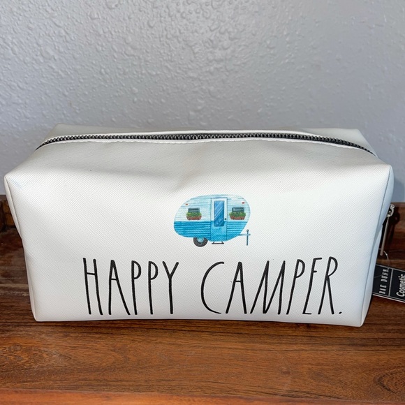 Rae Dunn Handbags - FIRM JUST PRICE DROPPED! Rae Dunn Happy Camper Cosmetic Pouch